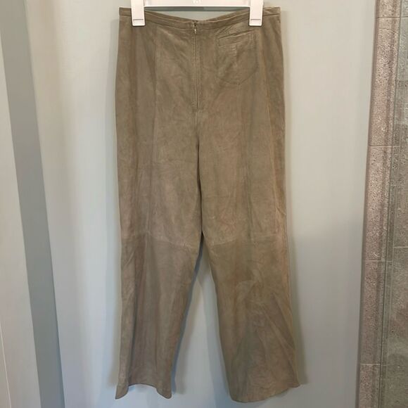 Italian leather SUEDE PANT - Picture 1 of 7